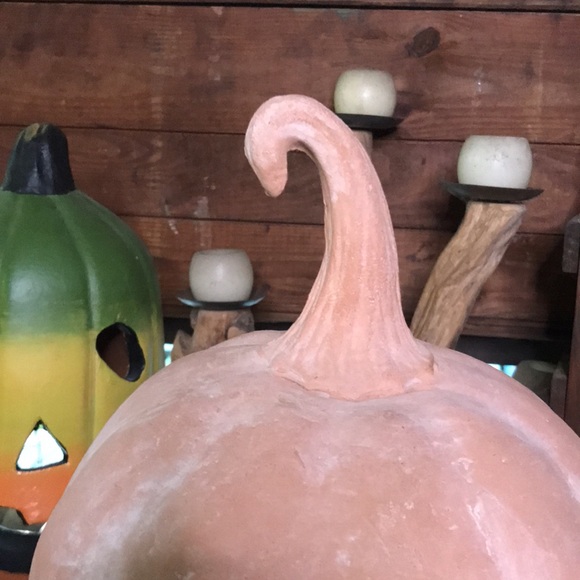 Pottery Barn Spooky and Cute Handmade Terracotta Jack O' Lantern Large P… - Picture 10 of 17